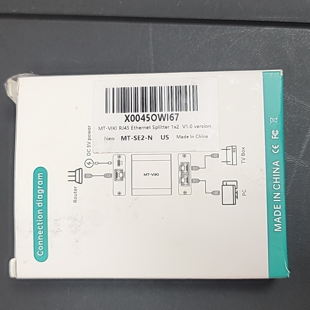 MT-VIKI Ethernet Splitter 1 to 2 High Speed 1000Mbps, Gigabit Dual RJ45 Splitter - Picture 2 of 6